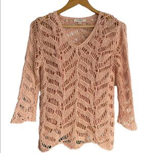 NVELOP Crochet Top & Camisole Women’s Pink Size XS